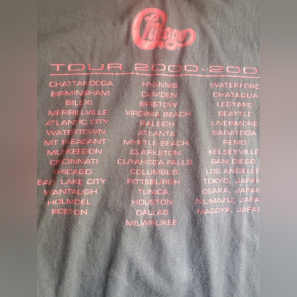 Chicago 2000-2001 Tour Tee - Picture 4 of 4